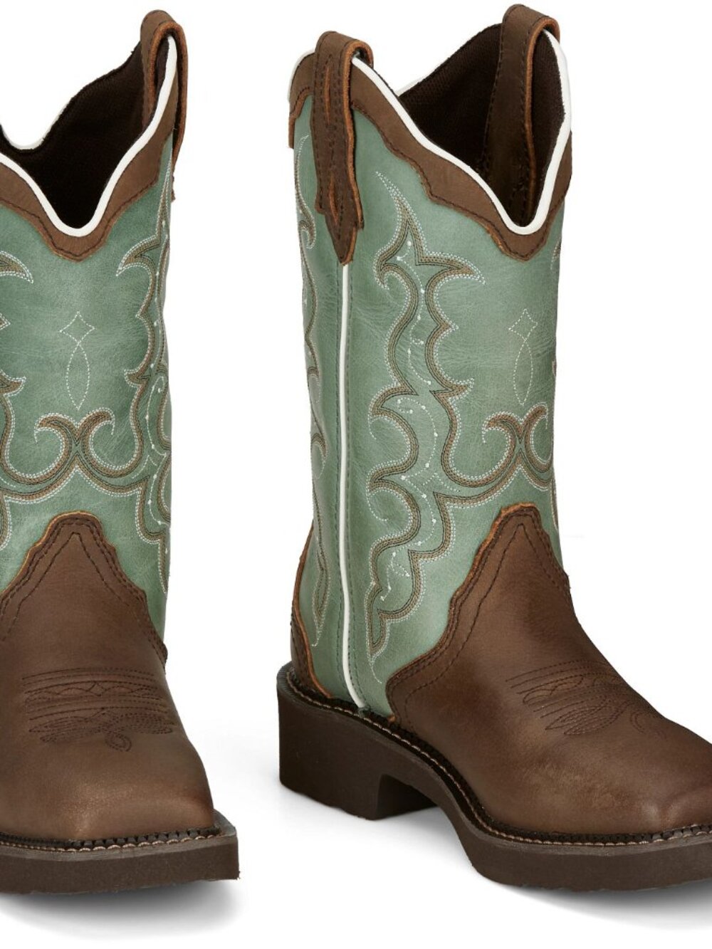 Justin Women's Raya Performance Western Boots - Broad Square Toe Sz 10